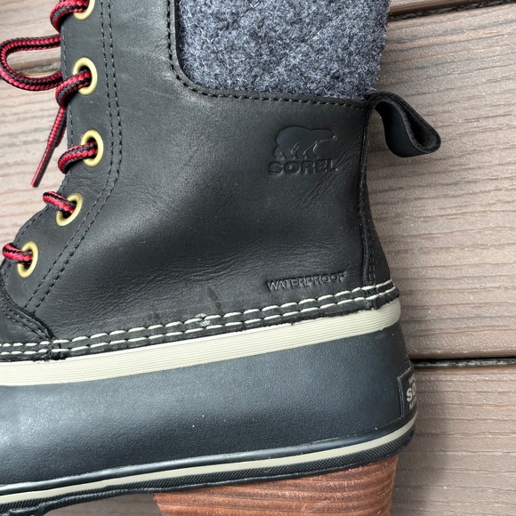 Sorel SLIMPACK II Lace Winter Boots Women's Size 8 Black Waterproof - LIKE NEW - Picture 10 of 10